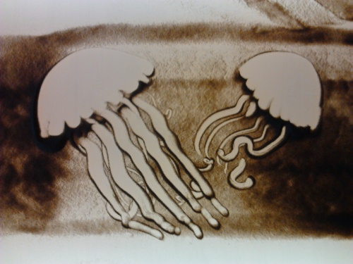 Рисунки на песке для детей на кмв