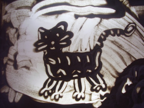 рисование для детей песком на кмв